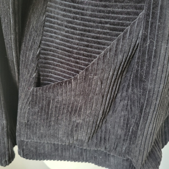 Gudrun Sjoden Velvet Velour Wrap Cardigan Blouse Black S - Picture 12 of 14